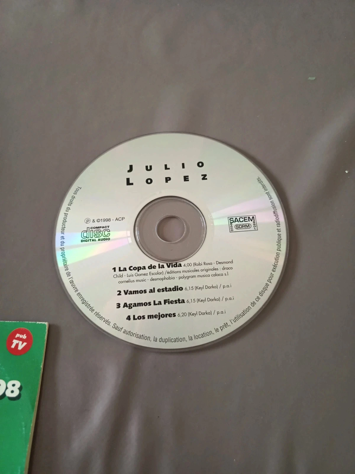 Cd La copa de la vida – photo 3